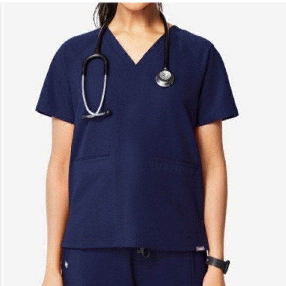 Figs Navy DELMAS Oversized Pocket Scrub Top *Limited Edition* (J-22) - Picture 1 of 8